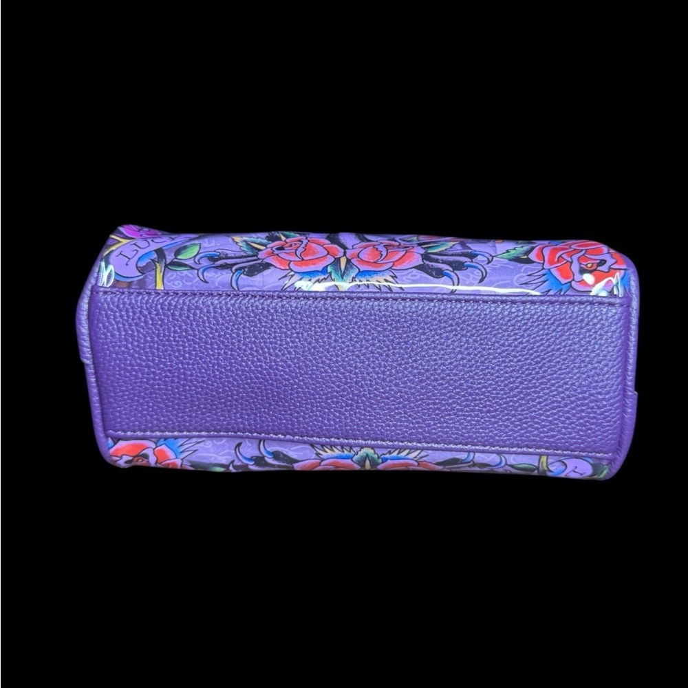 Ed Hardy Holy Clear Satchel Bag purple nwt - Picture 4 of 4